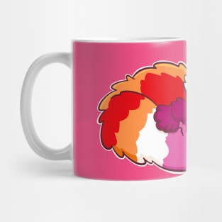 Lesbian Pride Red panda Mug